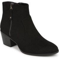 Pavers Women's Western-Heeled Ankle Boots in Black | Size: 3