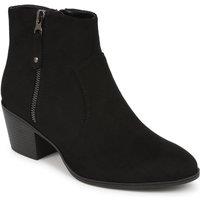 Pavers Women's Western-Heeled Ankle Boots in Black | Size: 7