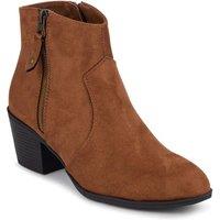 Pavers Women's Western-Heeled Ankle Boots in Tan | Size: 6
