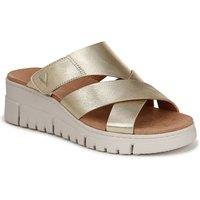 Vionic Women's Uptown Sunset Slide Sandals in Metallic Gold | Size: 6.5