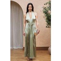 TFNC London Women's Tiv Sage Maxi Dress in Green | Size: 8