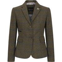 TruClothing Women's TPSTZ - Formal Tweed Woll Blend Blazer Office Work in Olive | Size: 16