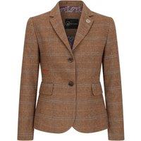 TruClothing Women's TPSTZ - Formal Tweed Woll Blend Blazer Office Work in Light Brown | Size: 12
