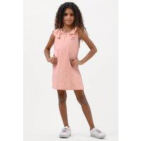Enorsia Girl's Girls Ruffle Collar Dress in Dusty Pink | Size: 4-5 Years
