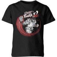 Street Fighter RYU Sketch Kids T-Shirt - Black | Size: YS