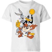 Space Jam Group Shot Kids T-Shirt - White | Size: YXL