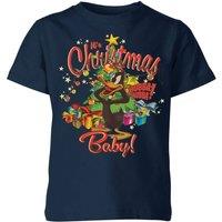 Looney Tunes Its Christmas Baby Christmas Kids T-Shirt - Navy | Size: YXL