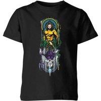DC Comics Aquaman & Ocean Master Kids T-Shirt - Black | Size: YXS