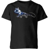 FANTASTIC BEASTS Tribal Chupacabra Kids T-Shirt - Black | Size: YXS