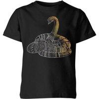 FANTASTIC BEASTS Tribal Nagini Kids T-Shirt - Black | Size: YXL