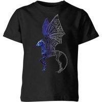 FANTASTIC BEASTS Tribal Thestral Kids T-Shirt - Black | Size: YL