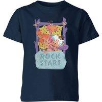 Zavvi The Flintstones Rock Stars Kids T-Shirt - Navy | Size: YL