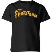 Zavvi The Flintstones Logo Kids T-Shirt - Black | Size: YM