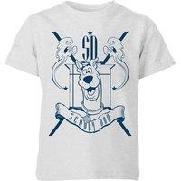 Scooby Doo Coat Of Arms Kids T-Shirt - Grey | Size: YS