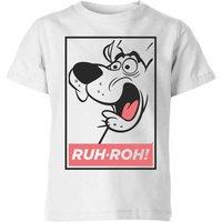 Scooby Doo Ruh-Roh Kids T-Shirt - White | Size: YXS