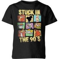 Cartoon Network Stuck In The 90s Kids T-Shirt - Black | Size: YS
