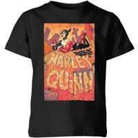 DC Comics Batman Harley Quinn Cover Kids T-Shirt - Black | Size: YS