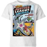 DC Comics Justice League Starro The Conqueror Cover Kids T-Shirt - White | Size: YXS
