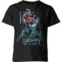 Transformers Sideswipe Tech Kids T-Shirt - Black | Size: YXL