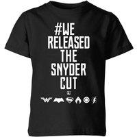 Justice League We Released The Snyder Cut Kids T-Shirt - Black | Size: YM