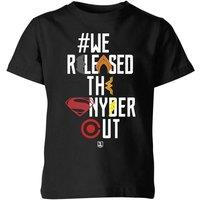 Justice League We Released The Snyder Cut Icons Kids T-Shirt - Black | Size: YXS