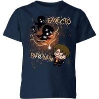 Zavvi Harry Potter Expecto Patronum Kids T-Shirt - Navy | Size: YXL