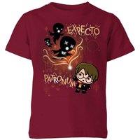 Harry Potter Expecto Patronum Kids T-Shirt - Burgundy | Size: YL