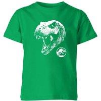 Zavvi Jurassic Park T Rex Kids T-Shirt - Green | Size: YXS