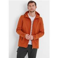TOG24 Men's 'Feizor' Shower Resistant Softshell Hooded Jacket in Burnt Orange | Size: Small