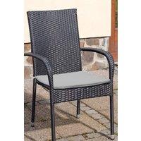 H&O Direct 4Pcs Simple Outdoor Patio Sponge Seat Cushion Set, Grey