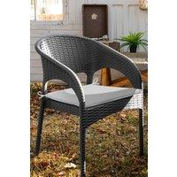 Garden Sanctuary 4 Pack Grey Simple Sponge Seat Cushion Chair Cushion