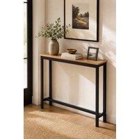 Garden Sanctuary Single-Tier Narrow Console Table in Brown