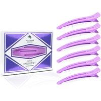 Vellen Sectioning Clips Hair Slides - Purple 6 Pack