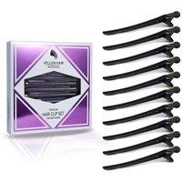 Vellen Super Sectioning Clips Hair Slides - Black 10 Pack