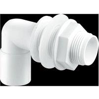 McAlpine R5 3/4" Bent Overflow Tank Connector in White