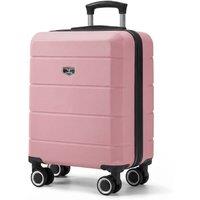 Lugg Jetset 15inch Lightweight Cabin Suitcase, ABS Hard Shell (45x33x20cm) in Rose Gold