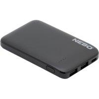 NEBO 5k Powerbank - Portable External Battery with Quick Charge - USB-C in Black
