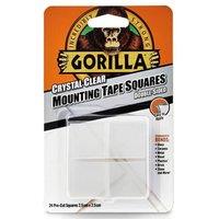 Gorilla Glue Mounting Tape Squares X 24 in Clear