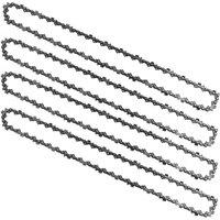 SPETLEK Chainsaw Saw Chain Parts 12Inch 45DL 3/8 LP 0.050 4PCS in Silver
