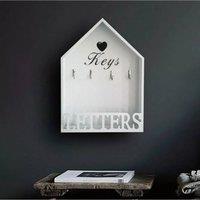 SPETLEK Letter Rack & Key Holder House Hooks white