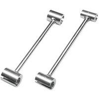 NESTLUNE 2x Hinges Gap Adjusting Wrench, Steel Double-head Door in Silver | Size: 10000mm x 520mm