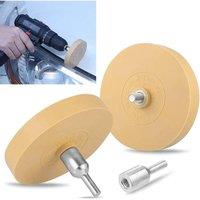 SPETLEK 5 PCS 88mm Car Decal Remover Rubber Eraser Wheel Tool Drill in Khaki | Size: 10000mm x 520mm
