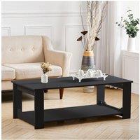 Living and Home Datrick Coffee Table with Storage in Black