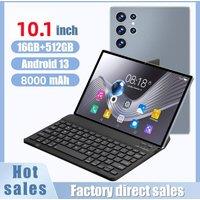 Rolipo 10.1 Inch Android 13 Dual SIM GPS Bluetooth Tablet 6GB 128GB in Grey | Size: 10 to 10.9 inches
