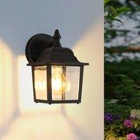 Pheashine Outdoor Wall Lamp IP54 Suitable For Porches Gardens With E27Light Bulb in Black