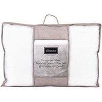 die zudecke Hungarian Goose Feather & Down Medium Firmness Pillow (2 Pack) in White