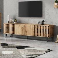 STILVORA TV Stand & Sideboard Set with 4 & 3 Doors in Natural