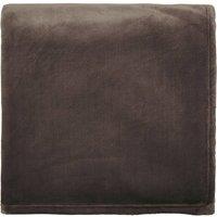 Helena Springfield 'Snug' Fleece Throw in Chocolate | Size: 140 cm x 180 cm