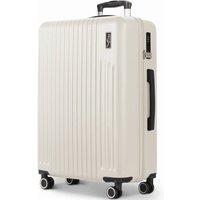 Lugg Vacay 32inch Suitcase - ABS Hard Shell, TSA Indent Lock (86x31x58cm) in Stone | Size: 86 x 31 x 58 cm