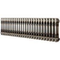 Monstershop Traditional 2 Column Radiator - 300 x 1190mm - Raw Metal in Silver